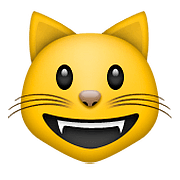 😺 Emoji grinsende Katze Apple iOS 9.0.