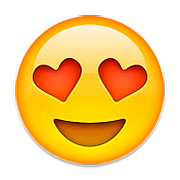 😍 Emoji lächelndes Gesicht mit herzförmigen Augen Apple iOS 9.0.