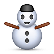 ⛄ Emoji Muñeco De Nieve en Apple iOS 9.0.