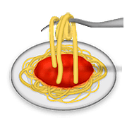 Émoji 🍝 Spaghetti sur Apple iOS 9.0.