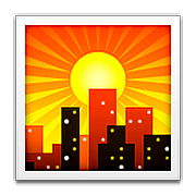 🌇 Emoji Sonnenuntergang in der Stadt Apple iOS 9.0.