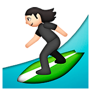 🏄🏻 Emoji Surfista: Pele Clara na Apple iOS 9.0.
