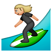 Emoji 🏄🏼 Persona Che Fa Surf: Carnagione Abbastanza Chiara su Apple iOS 9.0.