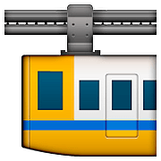 Émoji 🚟 Train Suspendu sur Apple iOS 9.0.