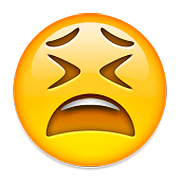 Emoji 😫 Faccina Stanca su Apple iOS 9.0.