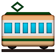 🚋 Emoji Vagón De Tranvía en Apple iOS 9.0.