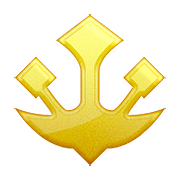 🔱 Emoji Emblema De Tridente en Apple iOS 9.0.