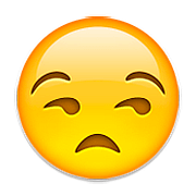 Emoji 😒 Faccina Contrariata su Apple iOS 9.0.