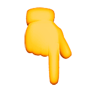 👇 Emoji Dorso De Mano Con índice Hacia Abajo en Apple iOS 9.0.