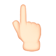 👆🏻 Emoji Dorso Da Mão Com Dedo Indicador Apontando Para Cima: Pele Clara na Apple iOS 9.0.