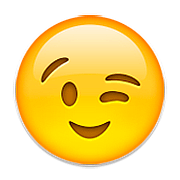 Emoji 😉 Faccina Che Fa L’occhiolino su Apple iOS 9.0.
