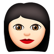 👩🏻 Emoji Frau: helle Hautfarbe Apple iOS 9.0.
