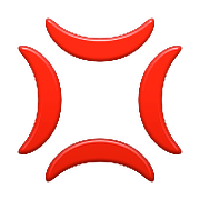 Emoji 💢 Rabbia su Apple iOS 9.3.