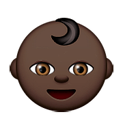 👶🏿 Emoji Bebê: Pele Escura na Apple iOS 9.3.