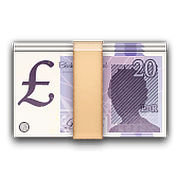 Emoji 💷 Banconota Sterlina su Apple iOS 9.3.
