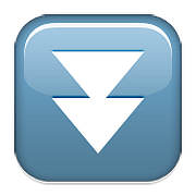 ⏬ Emoji Triángulo Doble Hacia Abajo en Apple iOS 9.3.