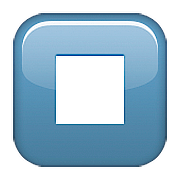 Emoji ⏹️ Pulsante Stop su Apple iOS 9.3.