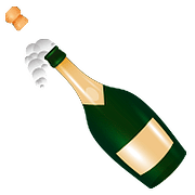 Émoji 🍾 Bouteille De Champagne sur Apple iOS 9.3.