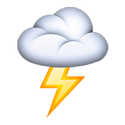 🌩️ Emoji Nube Con Rayo en Apple iOS 9.3.