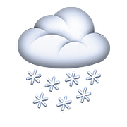 🌨️ Emoji Nube Con Nieve en Apple iOS 9.3.
