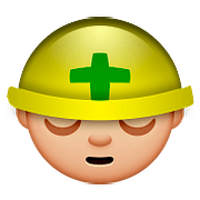 👷🏼 Emoji Trabalhador De Construção Civil: Pele Morena Clara na Apple iOS 9.3.