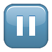 Emoji ⏸️ Pulsante Pausa su Apple iOS 9.3.