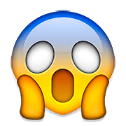 😱 Emoji Rosto Gritando De Medo na Apple iOS 9.3.