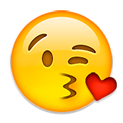 Emoji 😘 Faccina Che Manda Un Bacio su Apple iOS 9.3.