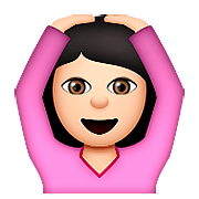 🙆🏻 Emoji Persona Haciendo El Gesto De «de Acuerdo»: Tono De Piel Claro en Apple iOS 9.3.