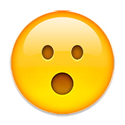 😮 Emoji Rosto Com Boca Aberta na Apple iOS 9.3.