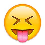 😝 Emoji Gesicht mit herausgestreckter Zunge und zusammengekniffenen Augen Apple iOS 9.3.