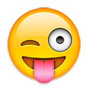 Emoji 😜 Faccina Che Fa L’occhiolino E Mostra La Lingua su Apple iOS 9.3.
