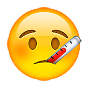 Emoji 🤒 Faccina Con Termometro su Apple iOS 9.3.