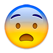 Emoji 😨 Faccina Impaurita su Apple iOS 9.3.
