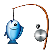 Émoji 🎣 Pêche à La Ligne sur Apple iOS 9.3.