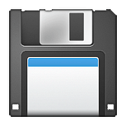 Emoji 💾 Floppy Disc su Apple iOS 9.3.