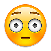 Emoji 😳 Faccina Imbarazzata su Apple iOS 9.3.
