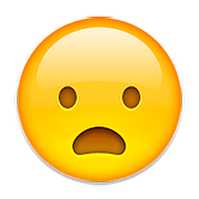 Emoji 😦 Faccina Imbronciata Con Bocca Aperta su Apple iOS 9.3.