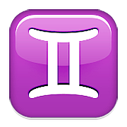 Emoji ♊ Segno Zodiacale Dei Gemelli su Apple iOS 9.3.
