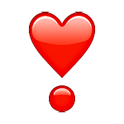 ❣️ Emoji Exclamação De Coração na Apple iOS 9.3.