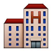Emoji 🏨 Hotel su Apple iOS 9.3.