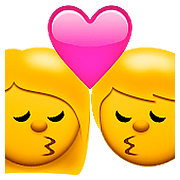 Emoji 💏 Bacio Tra Coppia su Apple iOS 9.3.