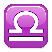 Emoji ♎ Segno Zodiacale Della Bilancia su Apple iOS 9.3.