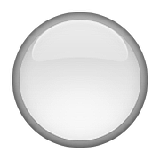 Emoji ⚪ Cerchio Bianco su Apple iOS 9.3.