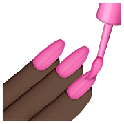 💅🏿 Emoji Pintarse Las Uñas: Tono De Piel Oscuro en Apple iOS 9.3.