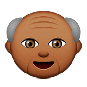 👴🏾 Emoji Homem Idoso: Pele Morena Escura na Apple iOS 9.3.