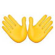 👐 Emoji Mãos Abertas na Apple iOS 9.3.