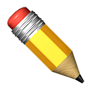 Émoji ✏️ Crayon sur Apple iOS 9.3.