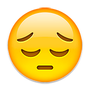 Emoji 😔 Faccina Pensierosa su Apple iOS 9.3.
