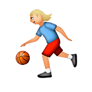 Émoji ⛹🏼 Personne Avec Ballon : Peau Moyennement Claire sur Apple iOS 9.3.